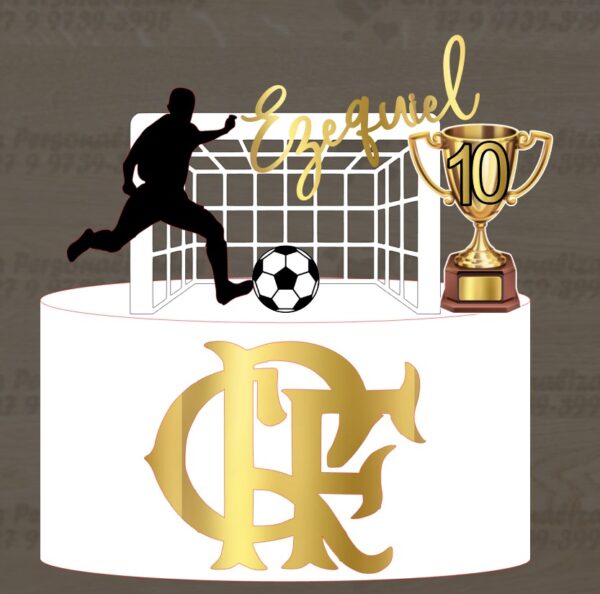 Topo de bolo do Flamengo