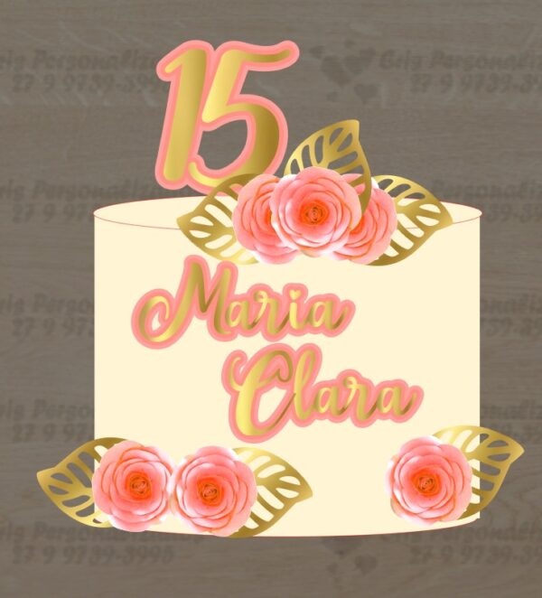 Topo de bolo 15 anos - Image 3