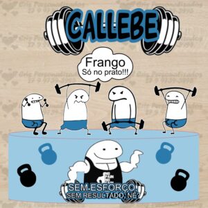 Topo de bolo Flork musculação